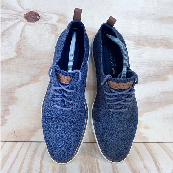 Cole Haan - Grand Evolution Oxford - Sneakers - Blue - Men's - 11M - C33107 - Picture 7 of 9